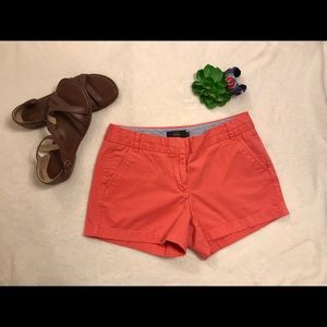 J. Crew Chino Shorts Sz 8 Melon Pink